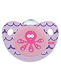 NUK Cute as a Button Sea Creatures Girl Pacifier in Assorted Colors and Styles, 6-18 Months by NUK [