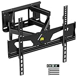 FORGING MOUNT テレビ壁掛け金具 26-65型LCD/LED対応 中型壁掛けテレビ金具 耐荷重45kg tv壁掛け金具 かべかけ金具フルモーション式 前後＆左右&上下多角度調節 VESA400x400mm 水平器、ケーブルカバー付き