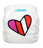Charlie Banana 2-in-1 One Size Reusable Diaper (Red Petit on White) by Charlie Banana [並行輸入品]
