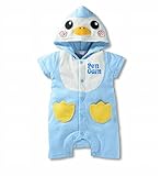 nico+(ニコプラス) ロンパース サメ ペンギン ハチ テントウムシ なりきり かわいい デザイン Type3 90cm