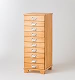 日本製　10段 天然木（松）多段チェスト