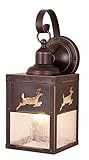 Vaxcel OW33553BBZ Bryce 5-Inch Outdoor Wall Light, Burnished Bronze [並行輸入品]
