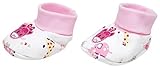 Liwely Girls-Baby Soft Cute Booties, 100% Cotton, White/Pink Giraffe Embroidery by Liwely