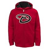 MLB ボーイズ ユース 「チームロゴ」フルジッパーパーカー X-Large (18) レッド