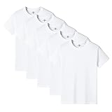 [AYISTELU] Tシャツ メンズ 半袖 3枚組 5枚組 綿100% 大きい サイズ クルーネック インナーシャツ メンズ 肌着 スポーツ シャツ 下着 快適 柔らかい カジュアル メンズ 服 春 夏 秋 冬 (JP, アルファベット, XL, 5枚組/ホワイト)