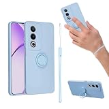 for OPPO A3 5G / A3 Pro 5G ケース 液状シリカゲル親肌TPU新型携帯スタンド保護カバーカップル 放熱強純色極シンプル(A3ブルー)