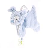 DEMDACO Plush Pacifier Holder Blankie, Blue Dog by Demdaco