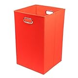 Modern Littles Bold Folding Laundry Basket, Solid Red by Modern Littles [並行輸入品]