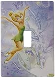 Amerelle d6201tディズニーLicensedティンカー・ベルSingle Toggle Wallplate、ラベンダー