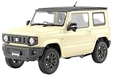 青島文化教材社(AOSHIMA) 1/24 楽プラ スナップカーシリーズ No.03-CI JB64 ジムニー 2018 シフォンアイボリーメタリック 色分け済みプラモデル (自動車)