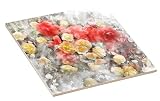 Rikki Knightピンク春の花デザインアートセラミックタイル 12 inch ceramic グレー 12inctile46653