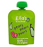 Ella's Kitchen Pears Pears Pears Stage 1 from 4 Months 70g - エラのキッチン梨梨梨ステージ1～4ヶ月の70グラムから (Ella's Kit