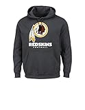 NFLワシントンレッドスキンズメンズOur Team長袖スクリーン印刷フード付きフリースプルオーバー、XL、チャコールヘザー