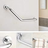 moiitee 安全手すり 浴室バスタブトイレ手すり 石けん皿付き お風呂 トイレ/バスルーム/段階用 すべり止め アンチスリップハンドル バスルームアクセサリ 高齢者 子供に L字型 BS187
