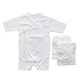 3枚組　新生児　コンビ肌着　フライス地