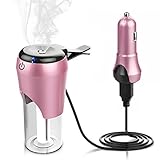 車用加湿器 allimity 気化式 小型空気清浄機 卓上加湿器 USBカーチャージャー付き 急速充電 USBポート2個 USB充電式 低騒音 エアコン吹き出し口取り付け 空焚き防止 室内、屋外、旅行