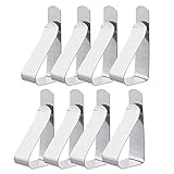 【8セット】テーブルクロスクリップ テーブルカバーホルダー ステンレス製 固定用 滑り止め 防風性 お誕生日 結婚式 祝典 広報企画 ホテル