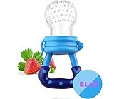 Baby Food Feeder, Baby Fruit Feeder, Teething Toy, Teether Nibbler, BPA Free, 2 count, Blue by Other