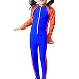Snoneキッズ ウェットスーツ 子供 長袖 水着 スイミングウェア ジュニア用 オールインワン フルスーツ M-3XL