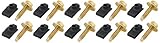 Allstarパフォーマンスall18559ゴールド1 – 1 / 8 " UHL x 1 / 4 " - 20スレッド付きボディボルトクリップ、( Set of 10 )