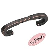 Amerock BP1584-ORB Inspirations Oil Rubbed Bronze Rope Cabinet Hardware Handle Pull - 3" Hole Center