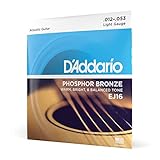 D'Addario ダダリオ アコースティックギター弦 フォスファーブロンズ Light .012-.053 EJ16 【国内正規品】