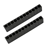 10ピース12穴六角シャンクドライバービットホルダープラスチックドライバーヘッド収納ドリルビットスタンド用電源アクセサリー