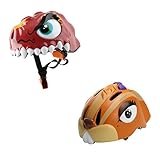 Perfk 子供用　屋外　可愛い　サイクリング　ヘルメット　ヘッドギア　頭部保護　安全　2個　