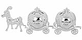 My First Tooth and Curl Cinderella Carriage Christening Gift by Joe Davies
