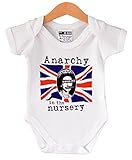 Anarchy in the Nursery Punk baby bodyvest. Cool baby gift 0-6 months by Nippaz With Attitude
