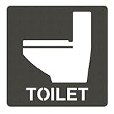 AllBright トイレサイン シート ステッカー ピクトサイン ピクトグラム ルームサイン ドアサイン マーク お手洗い 表示 洗面所 (トイレ)