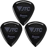 【3枚セット】Ibanez アイバニーズ JTC1R-ONX/黒 新素材 Tritan 高耐摩耗性 ラバーグリップ 滑り止め ギター ピック 2.5mm