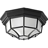 HomeStyle HS71011-31 Two Light Flushmount-Die Cast in Black [並行輸入品]