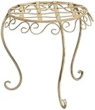 azi-azi ガーデン雑貨 アイアンミニテーブル/アンティークアイボリー BJ-116