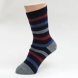 (グレェド) Groedoキッズ ソックス サイズ1-2 ( 12 ～ 14 cm) 紺・赤・デニム・グレーストライプ オーガニックコットン