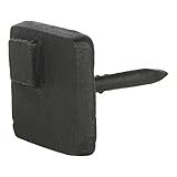 a29 Hand Forged Iron Square Quadrant Clavos /爪、ナチュラルブラック仕上げ、4のセット