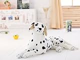MILEE 犬/ホワイトドッグぬいぐるみ dog Plush 特大 リアル 可愛い動物 ぬいぐるみ/抱き枕/お祝い/ふわふわぬいぐるみ (90cm, ホワイトAタイプ)