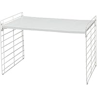 アイリスオーヤマ シンク下 伸縮棚 1段 幅42~70&times;奥行39.5&times;高さ39.5cm ホワイト USD-1V