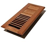 Decor Grates WL412-N Wood Louver Floor Register, Natural Oak, 4-Inch by 12-Inch [並行輸入品]