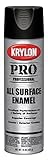 Krylon All Surface Enamels Professional Aerosol 15 oz. Flat Black [並行輸入品]