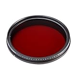 Fotga 43 Mm six-in-one調整可能赤外線IRパスX線レンズフィルター530 nm to 750 nm