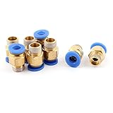 uxcell クイック 継手 6mm チューブ 1/8 BSP スレッド プッシュイン PC6-01 8個入り