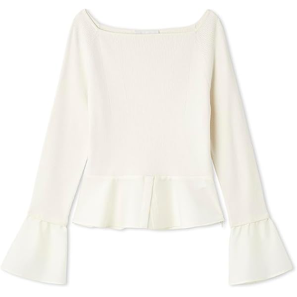 Amazon | [セルフォード] リボンモチーフケーブルニットプルオーバー