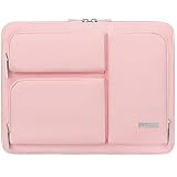 Lacdo 360°保護ラップトップスリーブケース 対応機種 13インチ 新しい MacBook Air M5 A3449 (2026)、M4 A3240 2025、M3 A3113、M2 A2681、M1 A2337 | 13インチ 新しい MacBook Neo A18 Pro A3404 (2026) コンピュータバッグ、ピンク