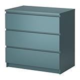 IKEA(イケア) MALM 90225383 チェスト(引き出し×3), グレーターコイズ