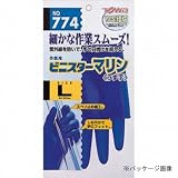 東和/TOWA/ビニスターマリン 薄手ビニル手袋 [20双入]/品番:774 サイズ：L