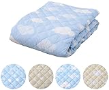 エムール すべり止め付き 『よちよち プレイマット』 (S) 100×100cm 雲柄 ブルー