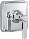 KOHLER K-T13174-4A-CP Pinstripe Pure Volume Control Trim, Polished Chrome [並行輸入品]