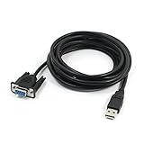 URBEST ® 5 m PLCプログラミングケーブルVigor VH VBシリーズ16.5 Ft USB 2.0 to rs232 db9