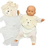 えくぼちゃん(ekubochan) 日本製プレミアム 新生児肌着 ＋ いぬ スタイ 5点セット